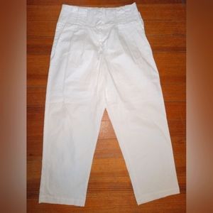 Zara Women's High Rise White Pants For Women Size Med